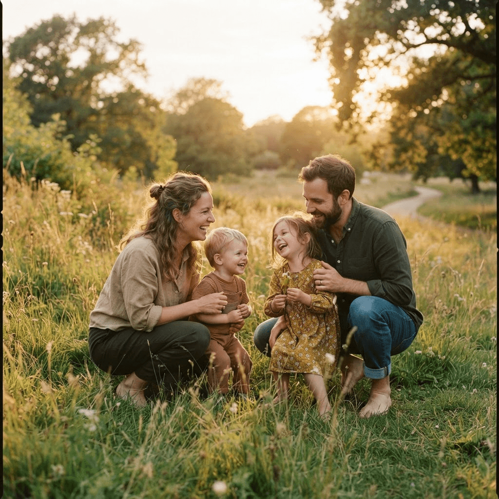 A family exploring local opportunities together