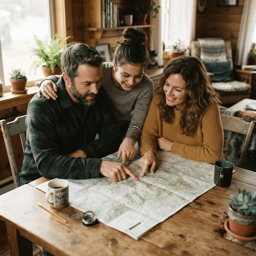 People working together around a table